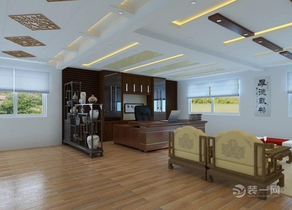 王健林办公室曝光 中式风格办公室装修竟然有亮点